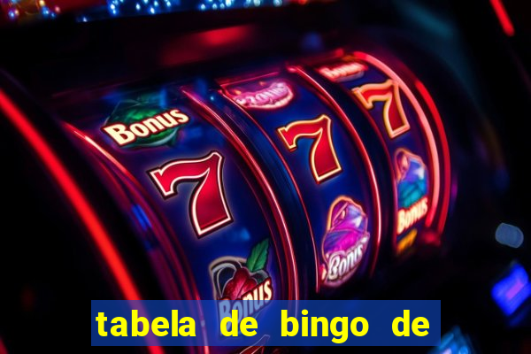 tabela de bingo de 1 a 100